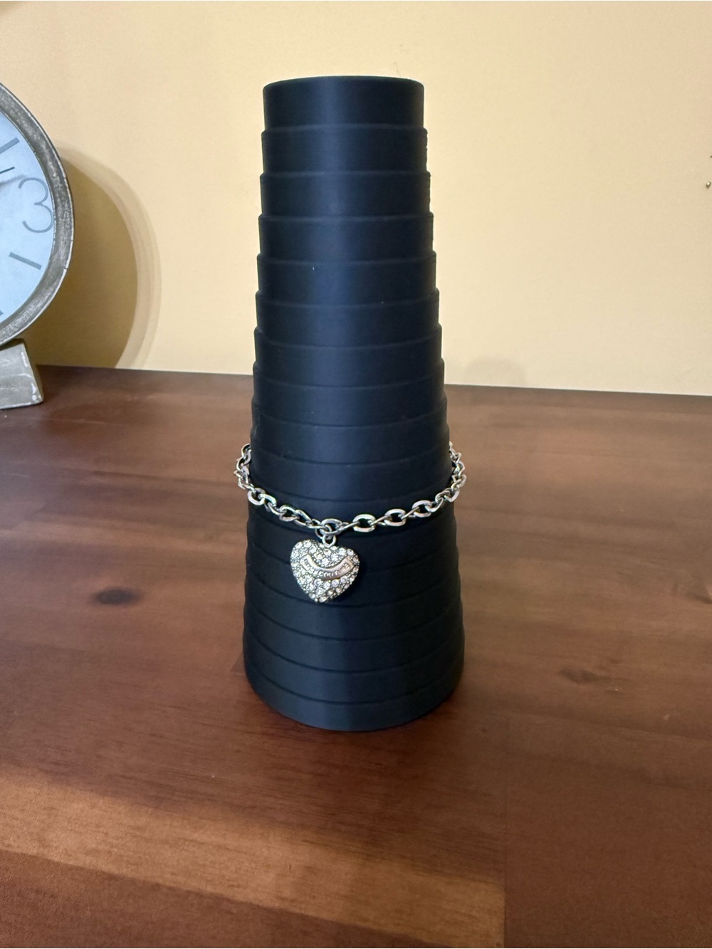 Juicy Charm Bracelet - Sparkling Rhinestone Heart